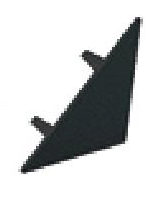 چراغ خطی کنجی 90 درجه 18 میل کد LK _ 18 شاخه 3 متری با دیفیوزر